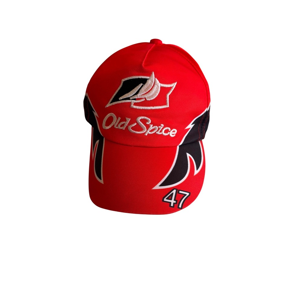 Racing Hat Red Old Spice NASCAR 47 Snapback Vintage Style Cap